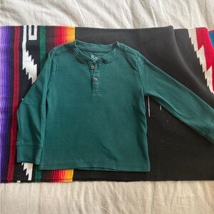 The Children's Place Teal Long Sleeve Henley Shirt